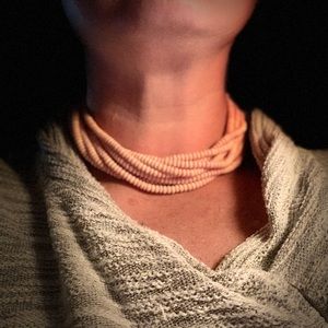 10strand coral necklace w/gorgeous clasp